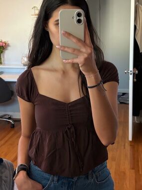 LA Hearts Babydoll Crop Top